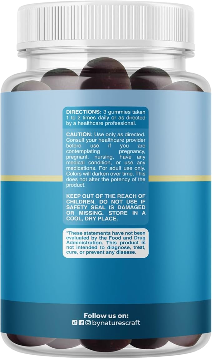 Pure Calm and Relaxing Magnesium Supplement - Magnesium for Stress Support & Rest Ease for Adults - High Absorption Mg Citrate Gummies with L Theanine & Ashwagandha for Muscle Cramps - 90 Count