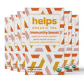 HELPS TEAS | Helps Immunity Boost Tea | Organic herbal blend of Echinacea, Eucalyptus, Mint, Linden, Thyme and Natural Honey Flavor. Facilitates Respiratory Health | 16 Tea Bags - Pack of 6 |