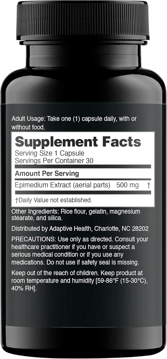 Nugenix Essentials Horny Goat Weed Extract - Epimedium Extract - 60 Capsules