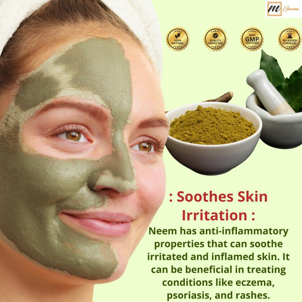 100% Natural Neem Leaf Powder Pure Azadirachta Indica for Skin, Hair Care and Cosmetic Formulations 227 GMS / 0.5 LBS