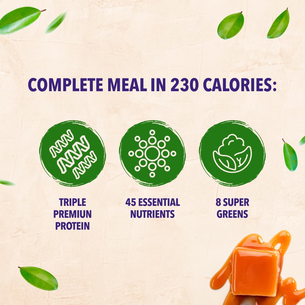 VIVRI ShakeMe! Meal Replacement | 10 Servings | 22g Triple Premium Protein, 45 Nutrients & 8 Superfoods | Supports Weight Loss, Full-Body Health, Energy & GLP-1 Treatments. (Caramel Macchiato)