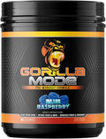 Gorilla Mode Pre Workout - Massive Pumps Laser Focus Energy Power - L-Citrulline, Creatine, L-Tyrosine, Betaine, Hydroprime, Alpha-GPC, 400mg Caffeine, Huperzine A - 792g (Blue Raspberry)