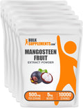 BulkSupplements.com Mangosteen Extract Powder - Superfood Supplement, from Mangosteen Fruit, Mangosteen Powder - Gluten Free, 500mg per Serving, 1kg (2.2 Pound) (Pack of 5)