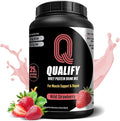 Strawberry Whey Protein Powder. 25g Protein Shake for Post Workout Recovery, Smoothie & Baking. Gluten & Sugar Free, Highly Kosher, Essential Amino Acids (5.5g BCAA, 2.7g Leucine), 1.65lbs 23 Servings