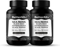 Sea Moss Capsules Pack of 2 with Black Seed Oil, Ashwagandha & Black Pepper for Stamina, Strength & Endurance- High Potency Sea Moss Supplement - 60 Servings, 240 Capsules