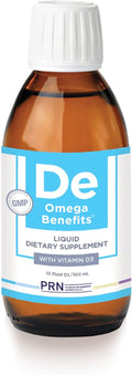 PRN DE Omega Benefits Liquid - Advanced Support for Eye Dryness - 2240mg of EPA & DHA Supplement in Re-esterfied Triglyceride Form or RTG - Promote Healthy Eyes with Omega-3 Fish Oil - 60 Day Supply