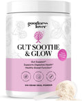 Goodness Lover Gut Soothe & Glow, Gut Digestive Support Supplement with L-Glutamine Powder and MSM, Support Bloat Relief, with Aloe Vera, Slippery Elm, Lemon Balm, 30 Servings