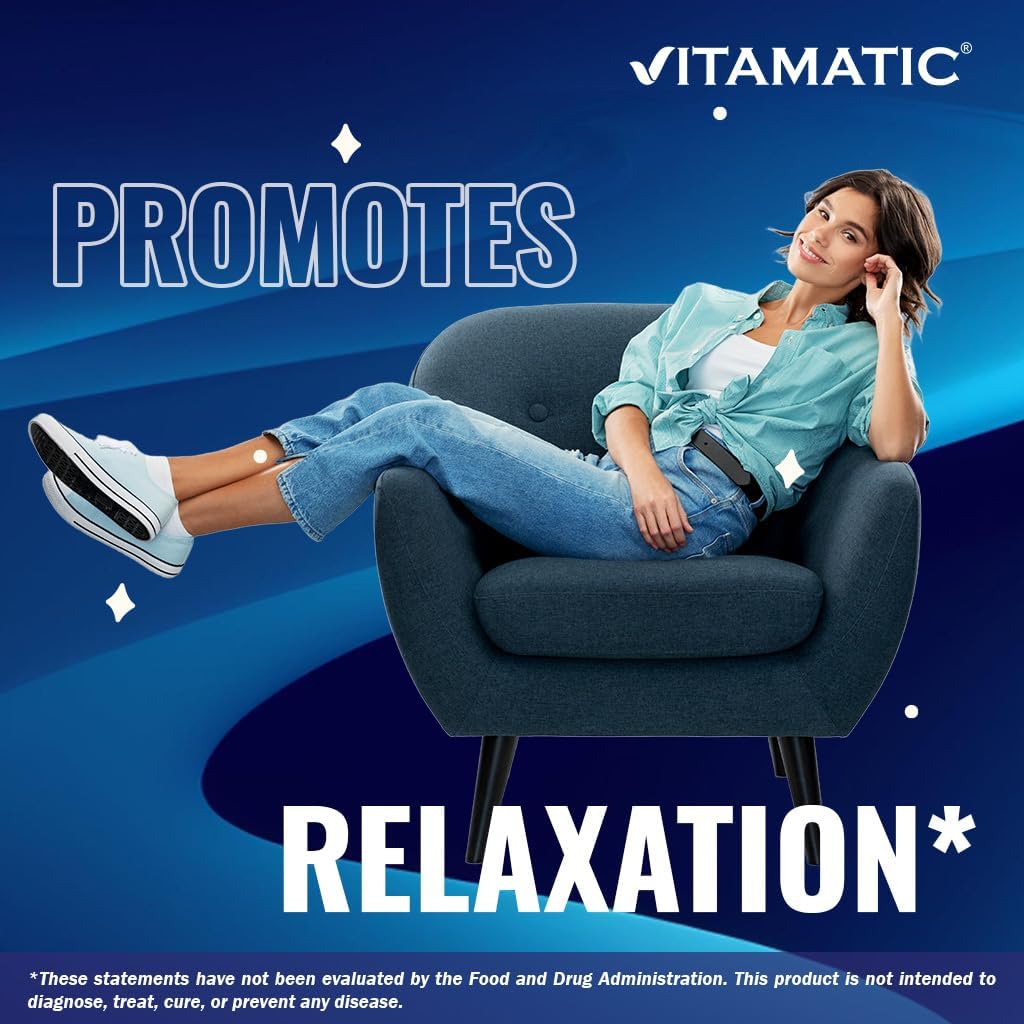 Vitamatic L-Theanine Supplement 400mg per Serving - 240 Tablets - Non-GMO, Gluten Free