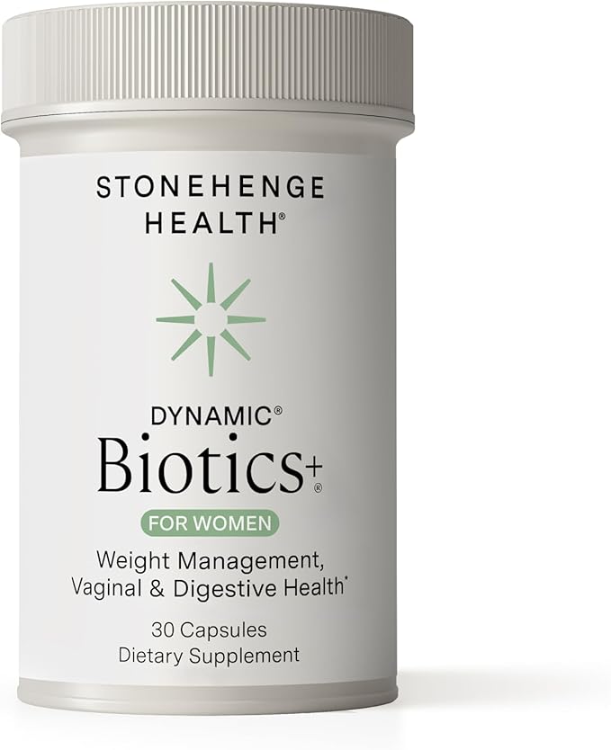 Stonehenge Health Biotics for Women Probiotic 70 Billion CFU, 24 Strains + Prebiotic Fiber, Weight Management, Focus & Mood, Digestive, Vaginal & Immune Support, Non-GMO, 30 Delayed-Release Veg Caps