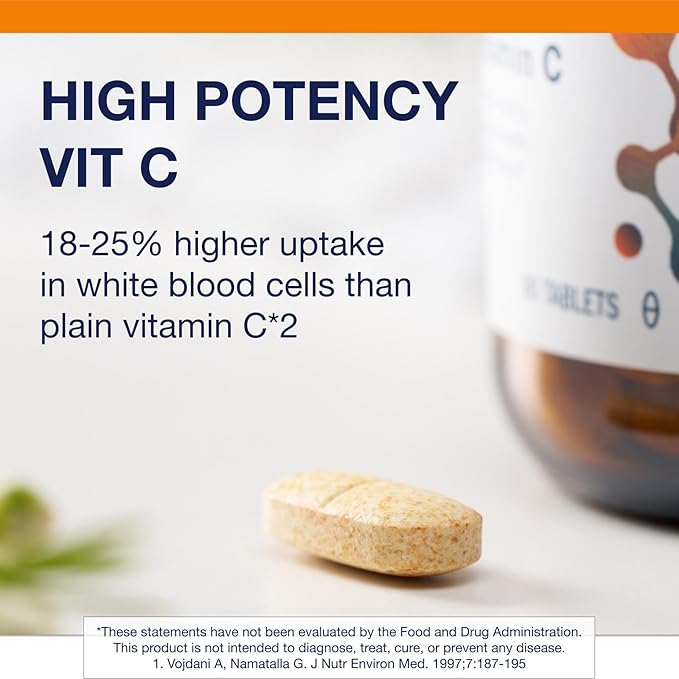 Metagenics Ultra Potent-C 500 - Buffered Vitamin C Supplement for Immune Support, Antioxidant Defense & Collagen Formation - Gentle, Stomach-Friendly, Non-GMO, Gluten-Free - 90 Tablets