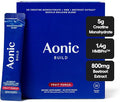 AONIC Build 3-in-1 Creatine, HMBPro™ & Beetroot Formula | Vegan, Non-GMO Pre/Post-Workout Drink Mix – Fruit Punch (30 Sticks)