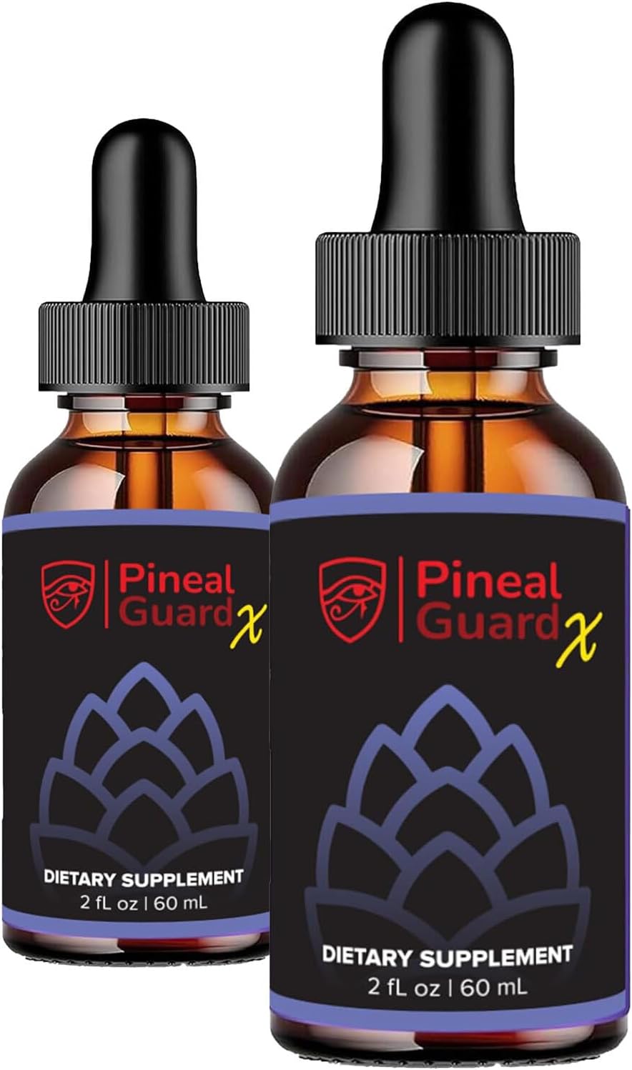 Pineal Gland Supplement - Brain Support, Focus, and Memory Vitamins for The Brain, Decalcify, Activate, and Protect Your Pineal Gland - Third Eye Awakening - Pineal Guard X - Pack of 2