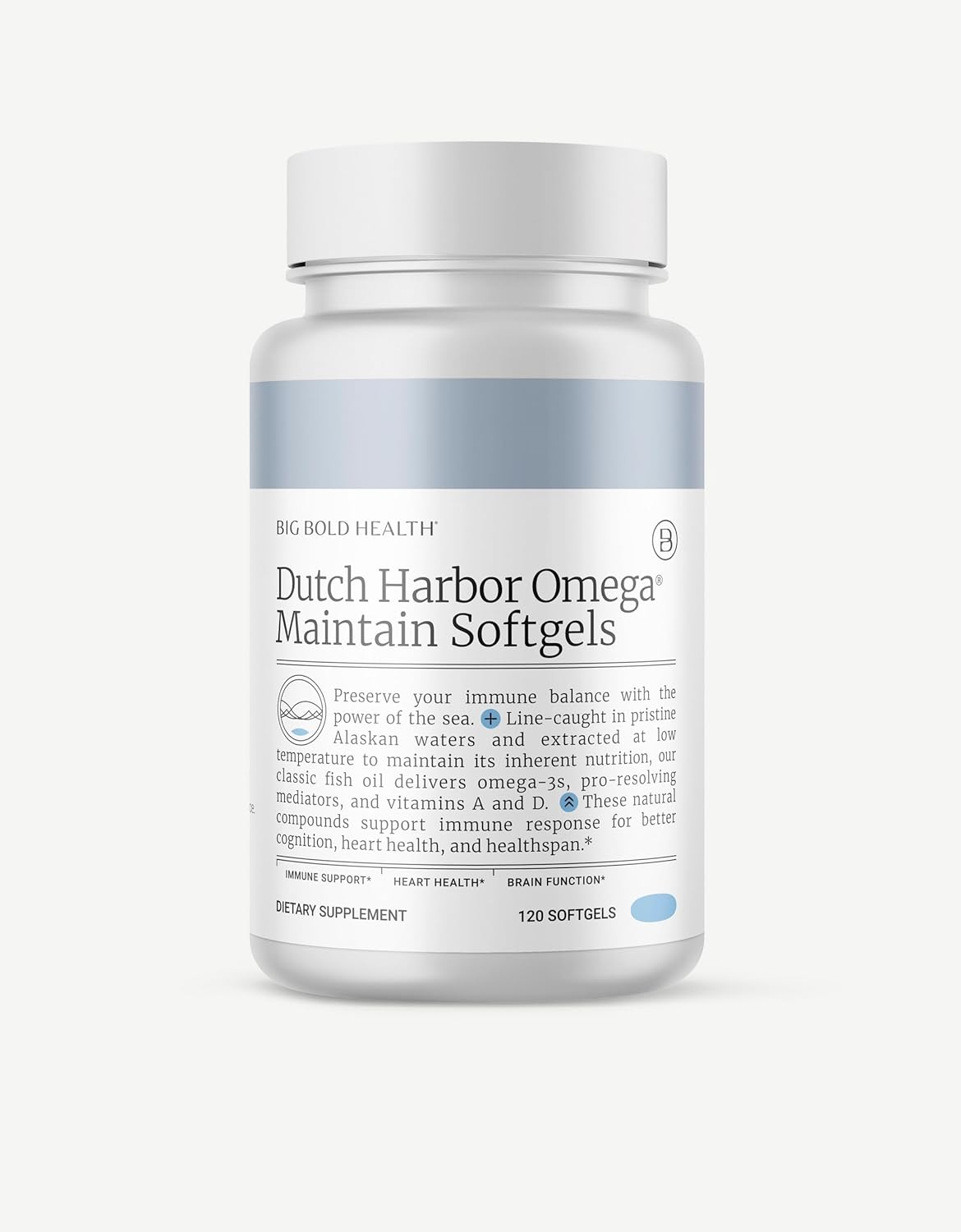 Dutch Harbor Omega 3 Fish Oil Supplement - Wild Alaskan Cod Liver Oil - 120 Softgels, Lemon Flavor - Includes Omega-3 Fatty Acids with DPA, DHA, & EPA