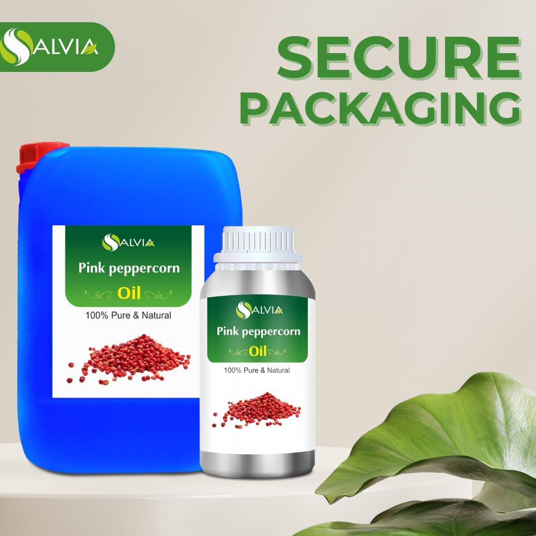 Pink Peppercorn (Schinus molle) Essential Oil 100% Pure & Natural Undiluted Uncut - Use for Aromatherapy - Therapeutic Grade - 250ml