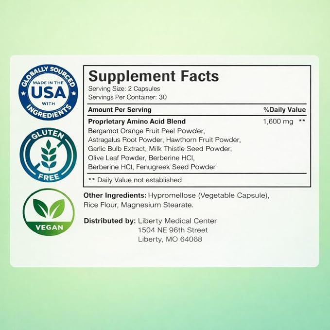 Cholesterol Formula by Dr. Rodney Malisos – Cholesterol Lowering Supplements for Heart & Liver Support with Bergamot, Berberine Garlic, Milk Thistle, Olive Leaf – 60 Capsules, 30 Days Supply