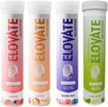 Effervescent Glucose Tablets - Fast Acting Hydration for Sports, Travel, & More - 10 Tablets Per Tube (Pack of 4, Flavors Berry Mix, Lime Mint, Lychee, Peach) (4, Multi Flavor)