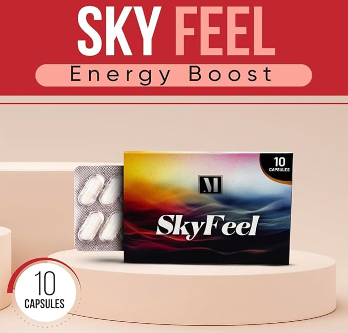 SkyFeel Sports Nutrition Supplement | Daily Energy & Wellness Support for Active Lifestyles | Travel-Friendly Formula | Made in USA | 10 Pack