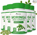 Moringa Capsules | Moringa Powder Organic | Moringa Supplement | 10000MG Moringa Leaf Extract, Complete Green Superfood, Skin & Health, Immune System-60 Count (Pack-5)