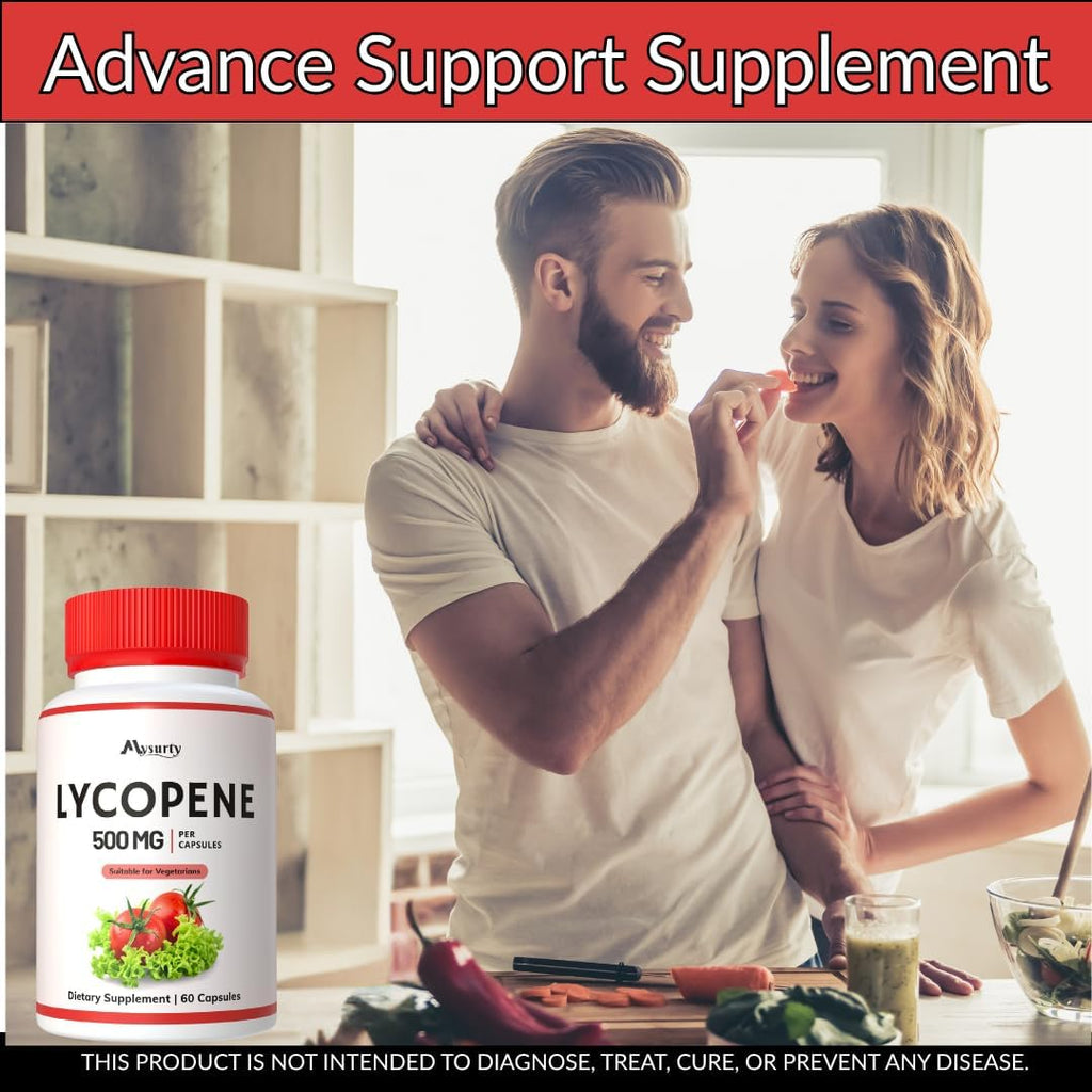 Lycopene | Lycopene Supplements for Men - Lycopene 500mg, 180 Capsules (Pack 3)