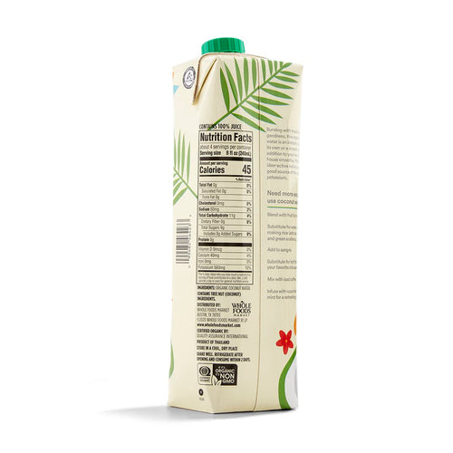 365 by Whole Foods Market, Organic Coconut Water, 33.8 Fl Oz (Pack of 4)