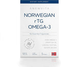 Norwegian rTG Omega 3 Fish Oil for Brain & Heart Boost, Triglyceride Fish Oil Omega 3 Supplements, 300 DHA 600 EPA Omega 3 Softgels Essential Fatty Acids for Eyes, Skin & Joints, 1200mg, 60 Servings