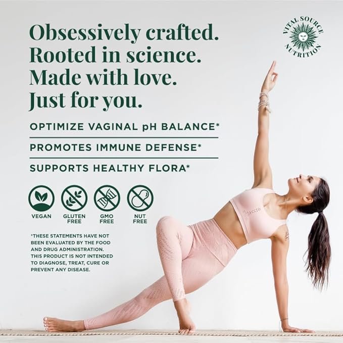 Vital Source Nutrition - Premium Feminine Balance Gummies - for Women’s Health & Wellness - Immune Support - Vegan, Gluten-Free - Hawaiian Pineapple - 60 Gummies - 30 Servings