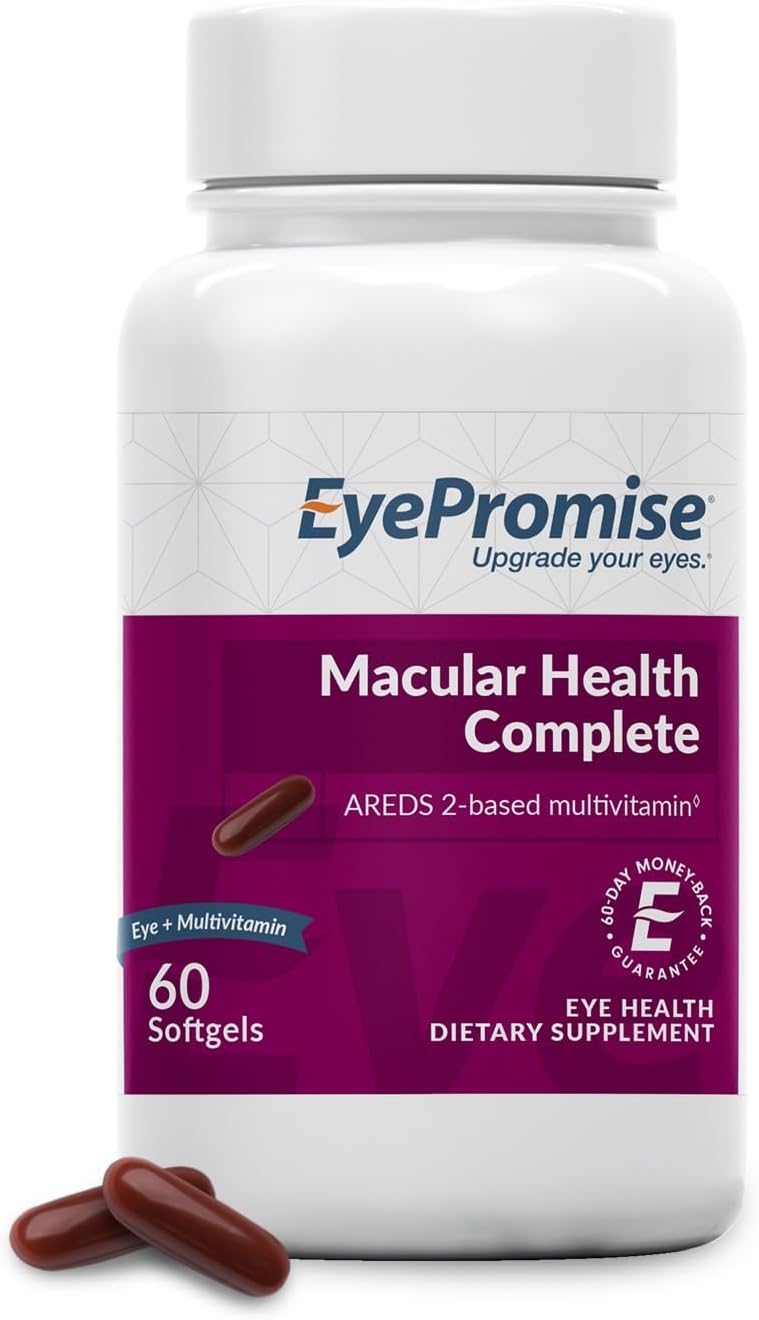 EyePromise Macular Health Complete | 2 Softgel Multivitamins with Complete Eyecare Support | 10 mg of Lutein and Zeaxanthin | A Patented Complete Eye Health Formula