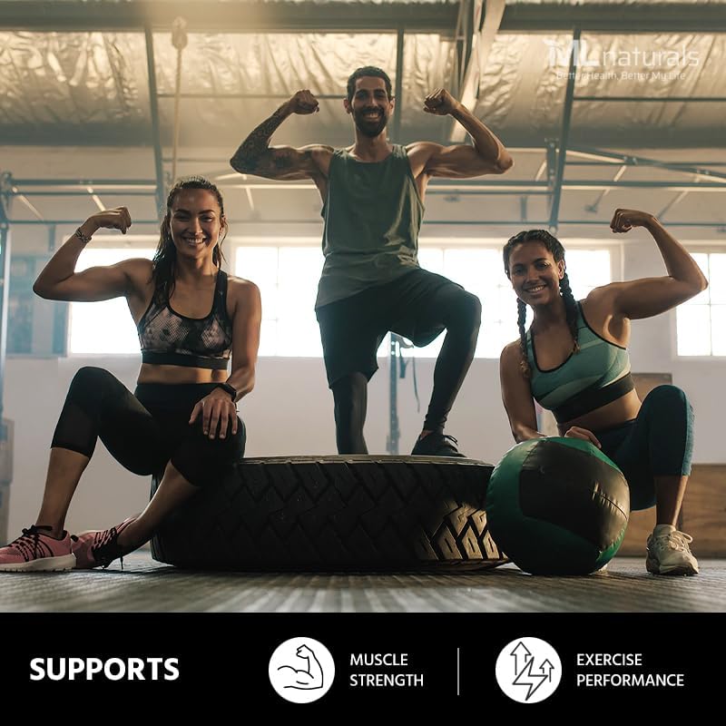 ML Naturals Micronized Creatine Monohydrate 200 Mesh Powder 500g (17.9oz), 100 Serving, Pure & Unflavored, Vegan, Gluten Free, Non-GMO, NSF-Certified & cGMP-Compliant Facility, Third-Party Lab Tested