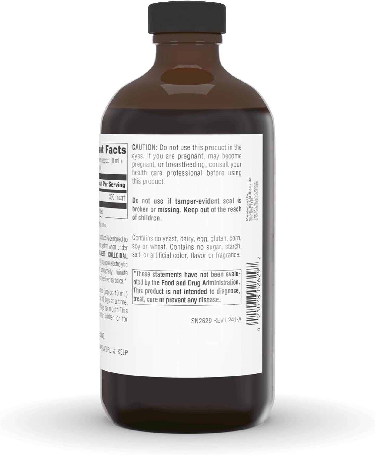 Source Naturals Wellness Colloidal Silver 30 ppm, Supports Physical Well Being* - 16 Fluid oz