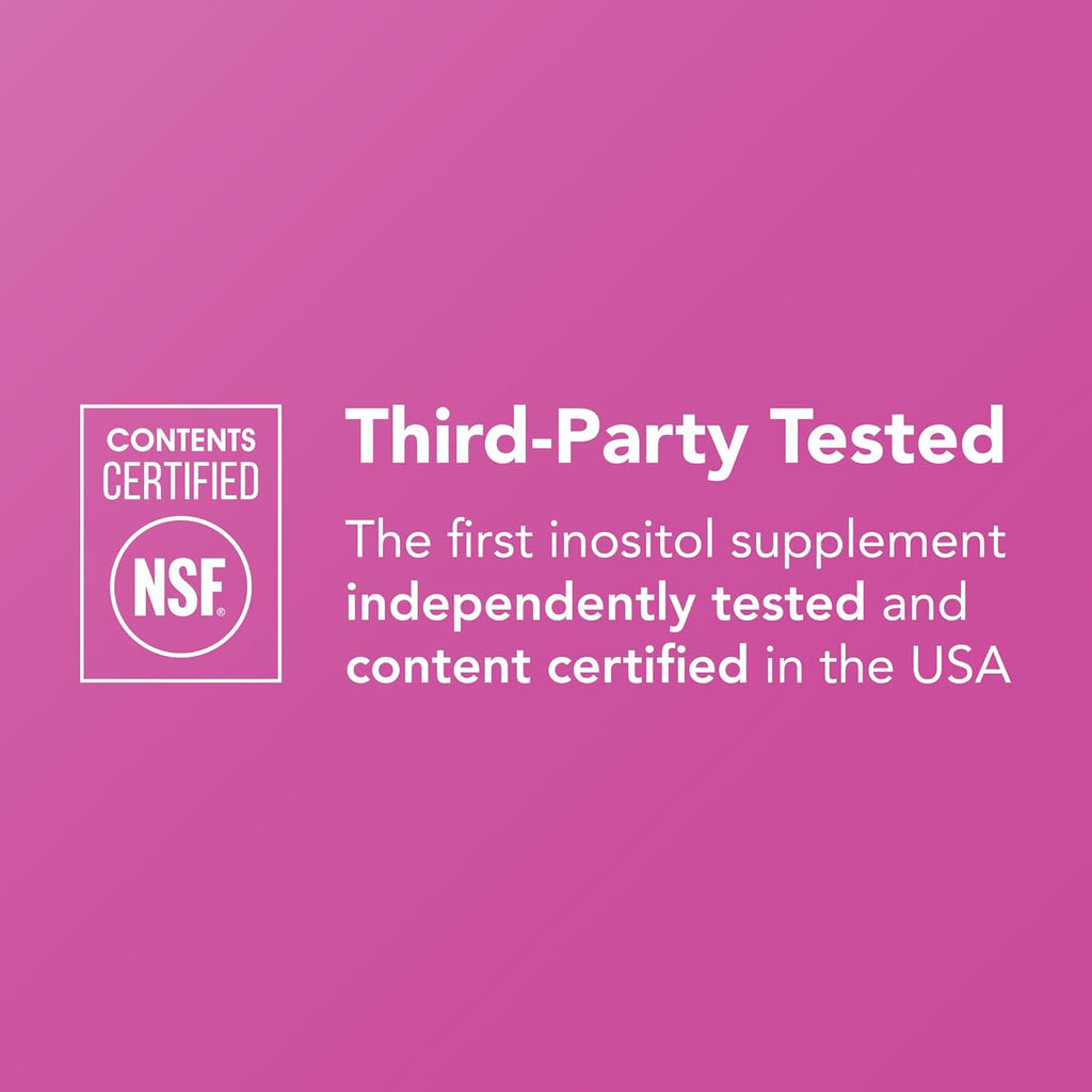 Theralogix Ovasitol Inositol Powder Packets - 90-Day Supply - Myo-Inositol & D-Chiro for Hormone Balance & Ovarian Function Support* - NSF Certified - 180 Packets