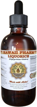 HawaiiPharm Liquorice Liquid Extract, Organic Liquorice (Glycyrrhiza Glabra) Tincture Supplement 4 oz