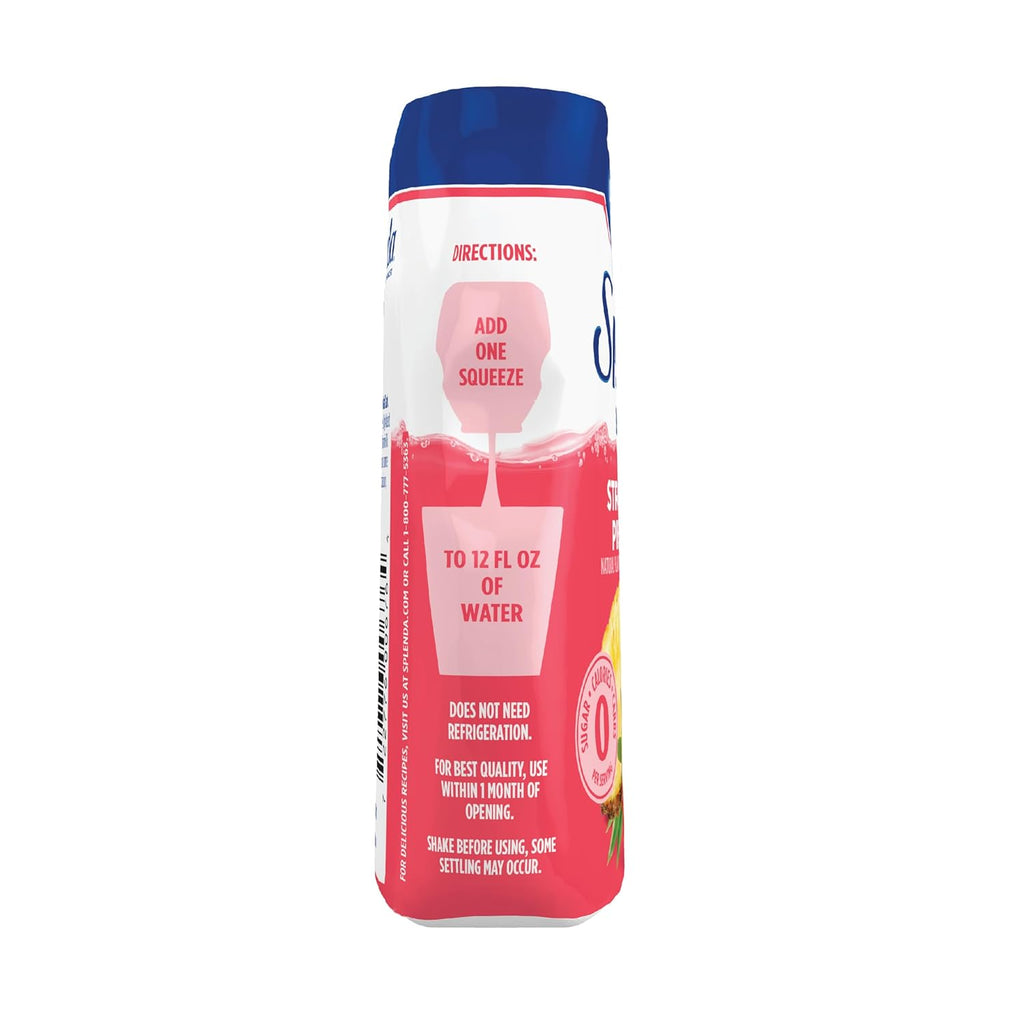 SPLENDA Energy Liquid Water Enhancer Drops, Sugar Free, Zero Calorie, Natural Flavor, Concentrated Drink Mix, 3.11 Fl Oz Each Bottle (Strawberry Pineapple, 2 Pack)