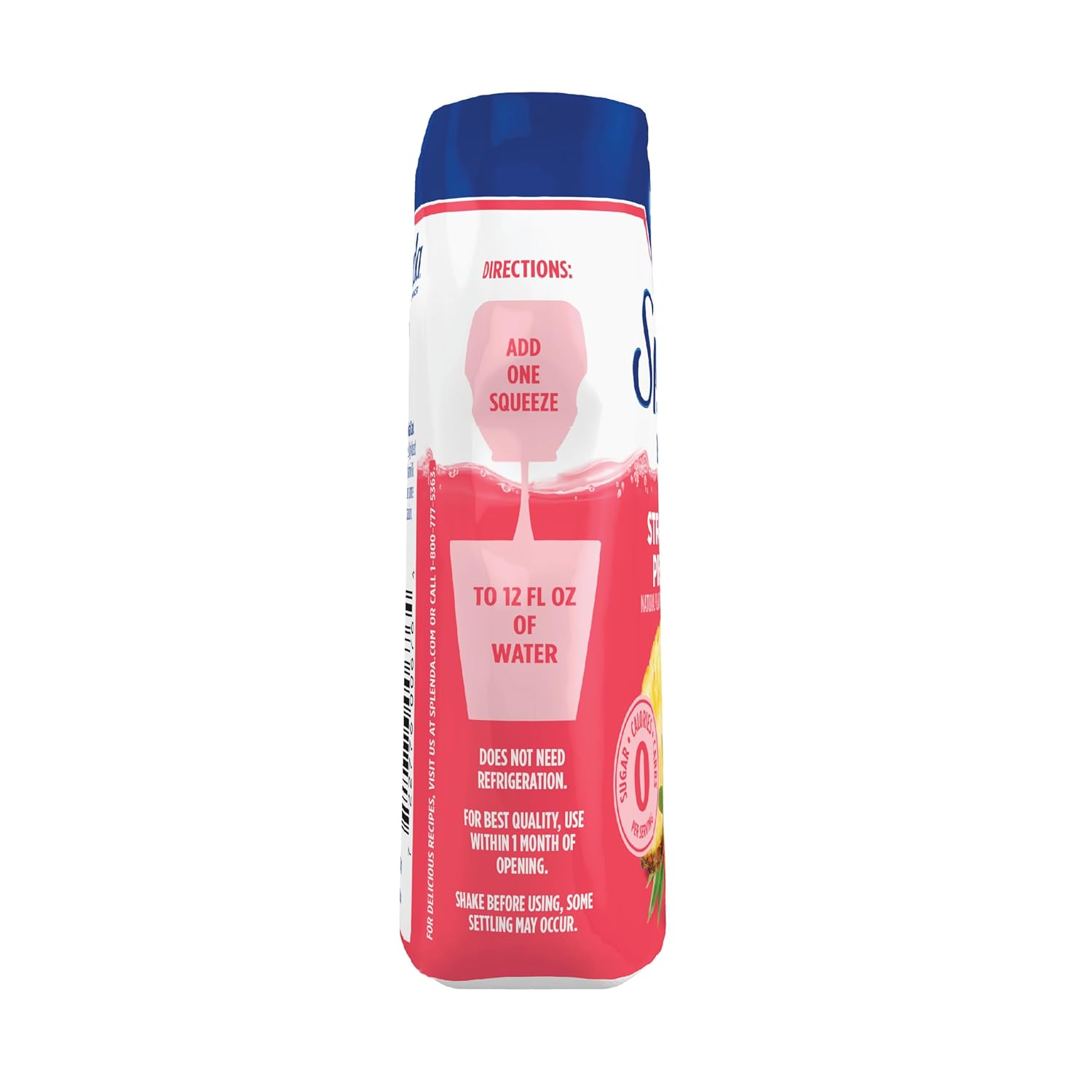 SPLENDA Energy Liquid Water Enhancer Drops, Sugar Free, Zero Calorie, Natural Flavor, Concentrated Drink Mix, 3.11 Fl Oz Each Bottle (Strawberry Pineapple, 2 Pack)