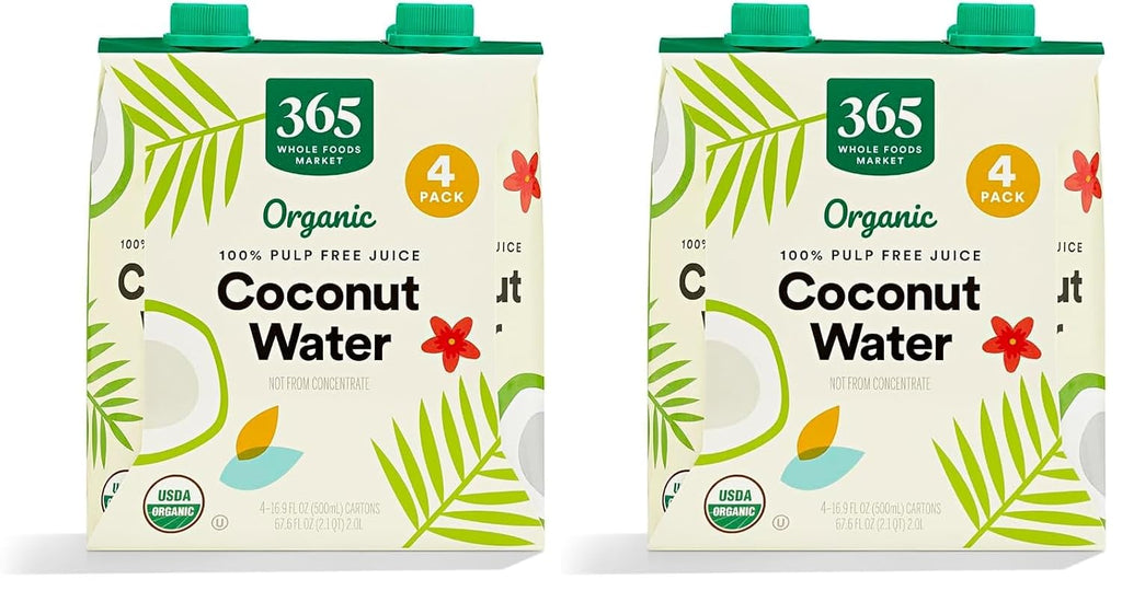 365 by Whole Foods Market, Organic Coconut Water 8 Pack, 67.6 Fl Oz