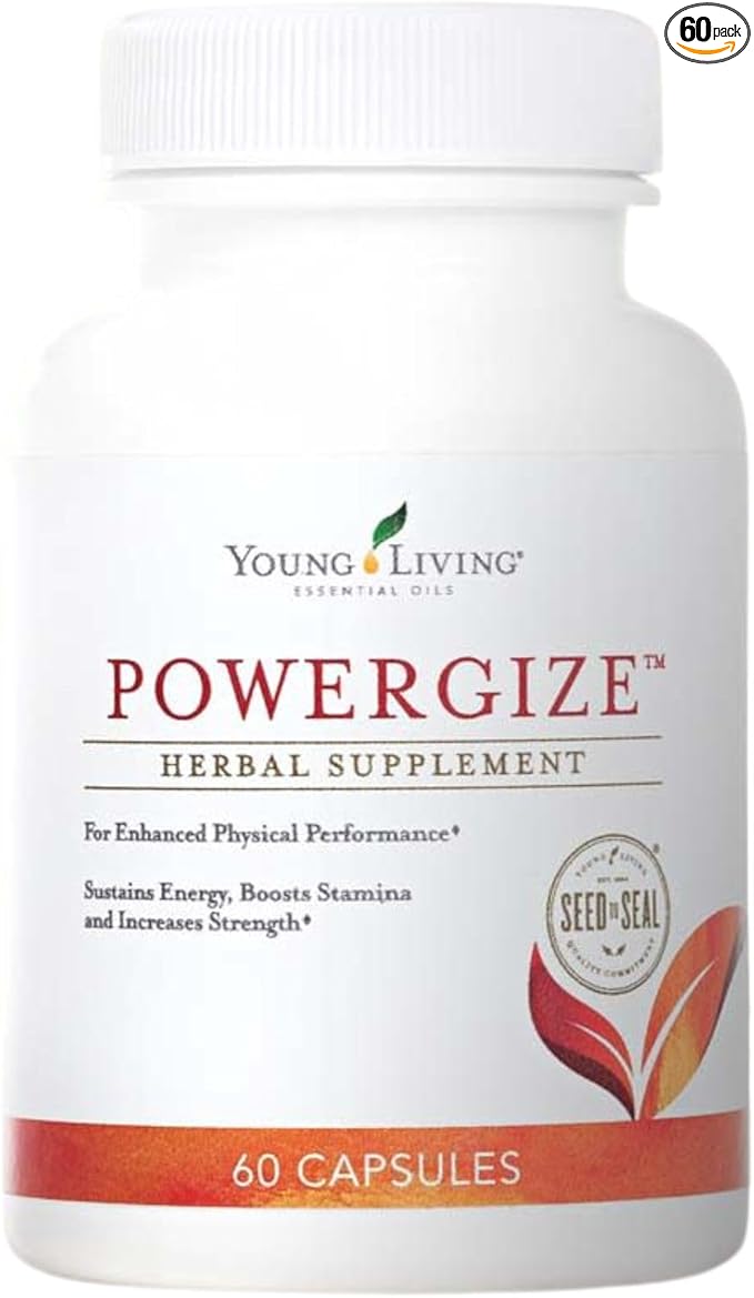 Young Living - PowerGize 60 Capsules | Active Lifestyle Support Supplement for Men & Women | Supports Muscles and Energy