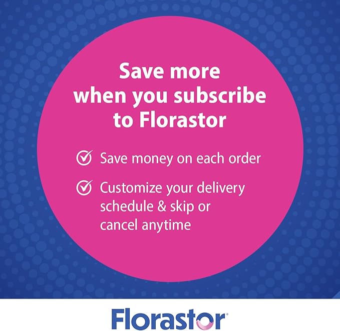Florastor Probiotics for Women, Digest and De-Stress, Probiotics for Digestive Health, Vaginal Probiotic, and L-Theanine for Mind and Body Wellness, 60 Capsules