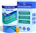 FIRST DAY Men’s Daily Nootropic Brain Supplement Gummies for Focus, Memory & Mental Energy | with Cognizin® Citicoline, Phosphatidylserine & Natural Caffeine | Vegan, Allergen-Free | 30-Day Supply
