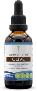 Secrets of the Tribe Olive Alcohol-Free Liquid Extract, Olive (Olea europaea) Dried Leaf (2 FL OZ)