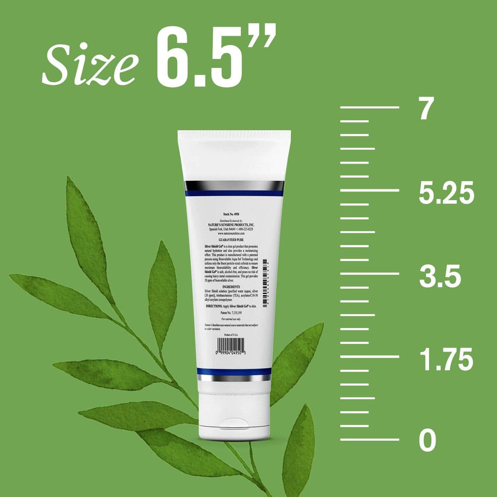 Nature's Sunshine Silver Shield Gel, 3oz. Tube | Colloidal Silver Gel With Aqua Sol Technology Promotes Natural Skin Hydration with a Moisturizing Effect