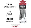 Science in Sport Energy Gel Pack, SIS Energy Gel + Caffeine, 22g Fast Acting Carbs, Performance & Endurance Gels, Berry Flavor - 2 Ounce (30 Count)
