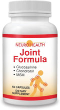 Joint Formula with Glucosamine, Chondroitin and MSM, 60 Capsules (1 Bottle) Turmeric/Joint Support Supplement for Bones, Back, Knees, Hands/Used for Cartilage & Joint Support