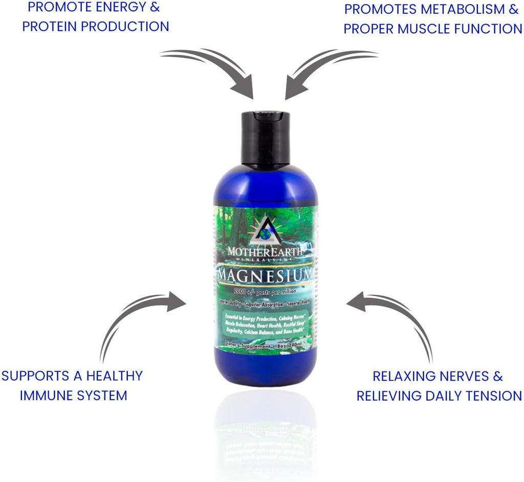 Mother Earth Minerals - Magnesium - 8 Ounce 96 Servings