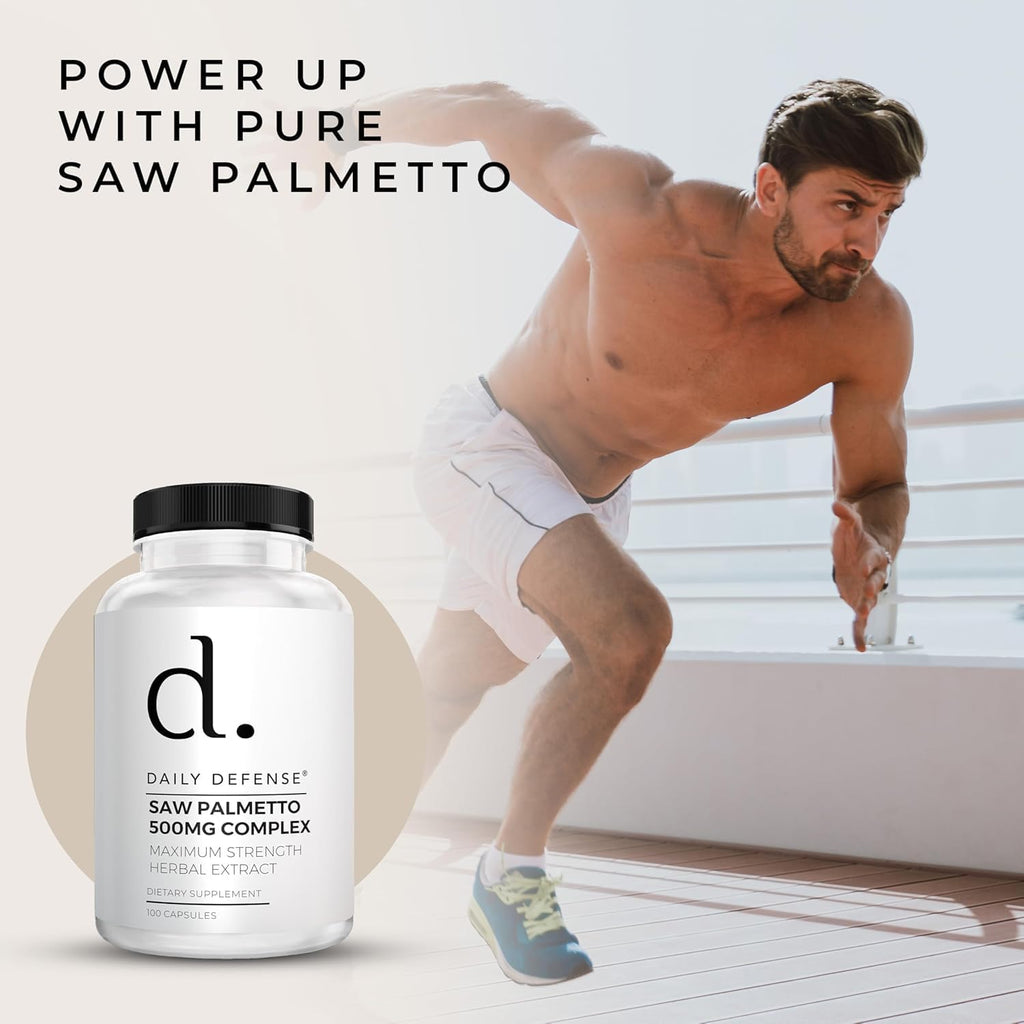 Saw Palmetto (3-Pack) 300 Caps Prostate Health Supplement - Hair Growth for Men & Women - Support to Help Maintain Normal Urination Frequency & Natural DHT Blocker to Help Prevent Hair Loss 500Mgs