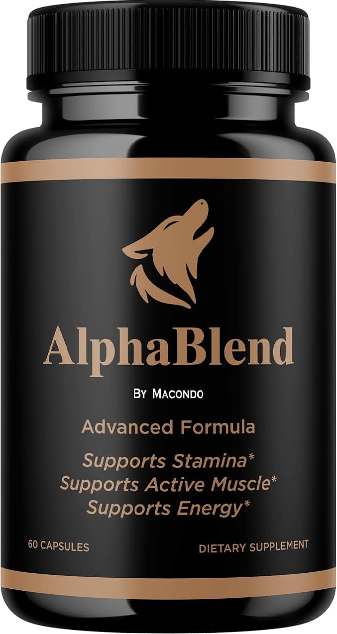 Alpha Blend Capsules - Official AlphaBlend Pills Advanced Formula Support - Maximum Strength, All Natural Supplement for Overall Health & Wellness, 60 Capsules for 1 Month