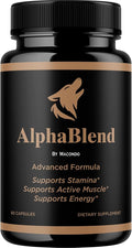 Alpha Blend Capsules - Official AlphaBlend Pills Advanced Formula Support - Maximum Strength, All Natural Supplement for Overall Health & Wellness, 60 Capsules for 1 Month