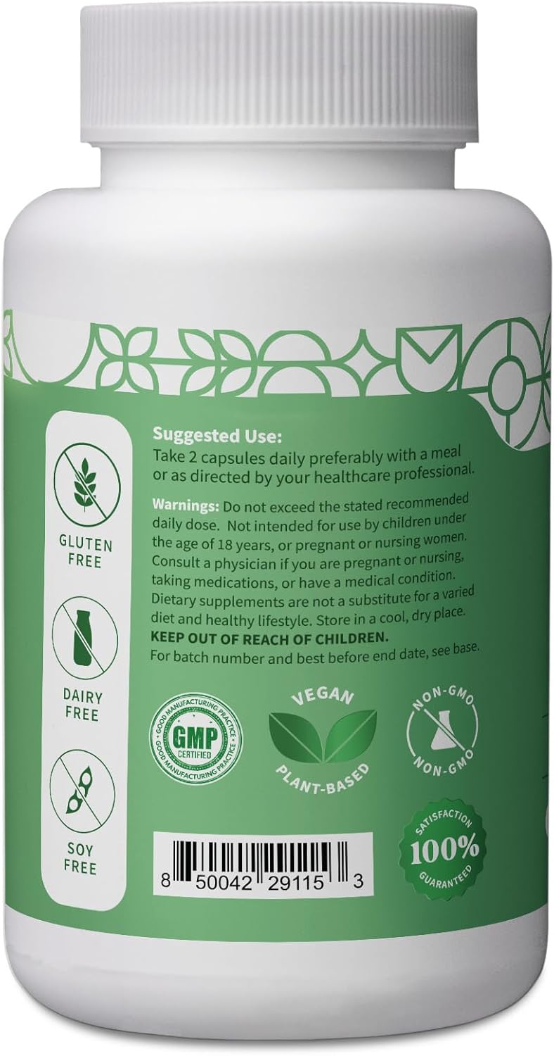 Pattern Wellness Cognitive Complex Supplement – Supports Memory, Focus, Mental Clarity, and Brain Health – Lion’s Mane, Bacopa, B Vitamins – 60 Vegetarian Capsules
