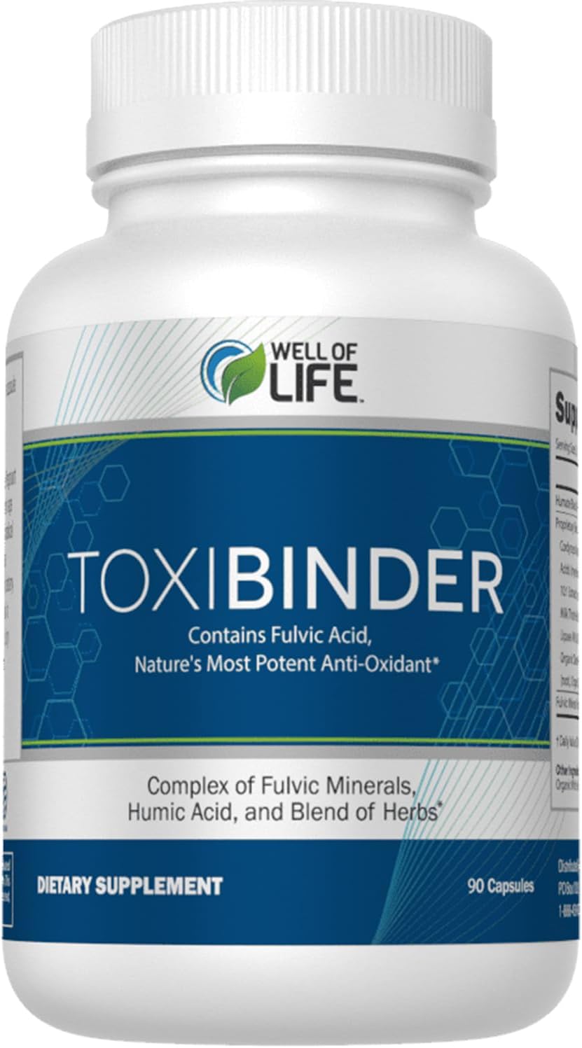 Well of Life Revitalize with Our Detox & Repair Complex ToxiBinder 90Vcap, Vegan, Non-GMO Blend of Humic & Fulvic Acids for Enhanced Energy, Better Gut & Joint Health, Hydration and Superior Nutrient