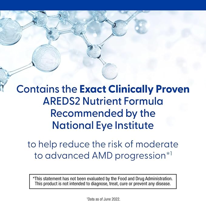 PreserVision AREDS 2 Eye Vitamins, #1 Eye Doctor Recommended Brand, Lutein and Zeaxanthin Supplement with Vitamin C, Vitamin E,Zinc, and Copper, 130 Softgels (Minigels)