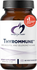 Designs For Health Thyrommune - Thyroid Support Supplement with Selenium (Selenomethionine) + Myo-Inositol - Vegan & Gluten-Free (60 Capsules)