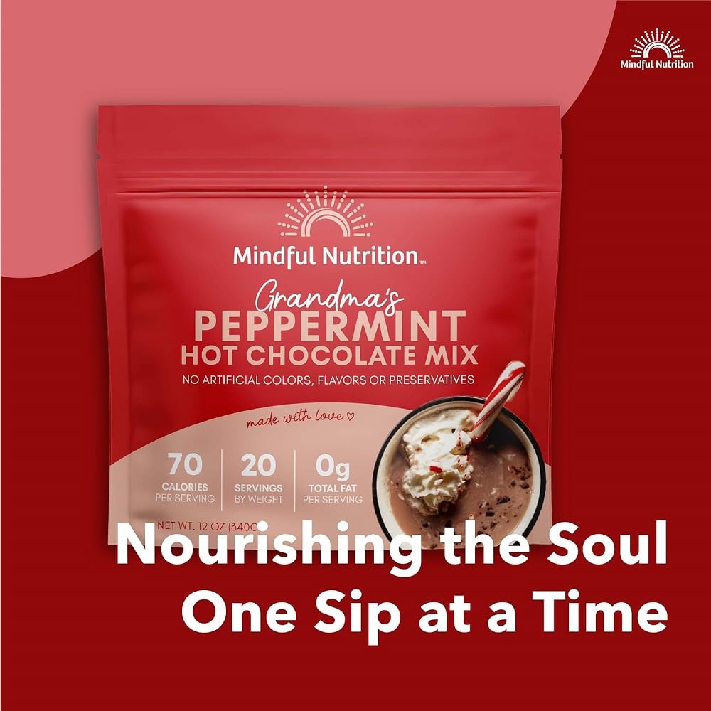 Mindful Nutrition Grandmas Organic Hot Chocolate Mix (Peppermint Hot Chocolate)